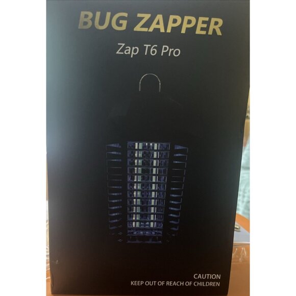 Bug Zapper Zap T6 Pro Outdoor Electric Mosquito Fly Bug Zapper New OPEN BOX - Picture 1 of 4